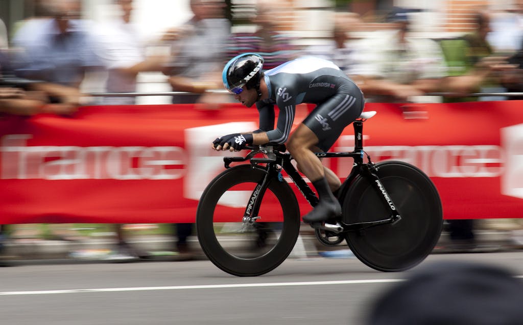 Man Riding Bicycle