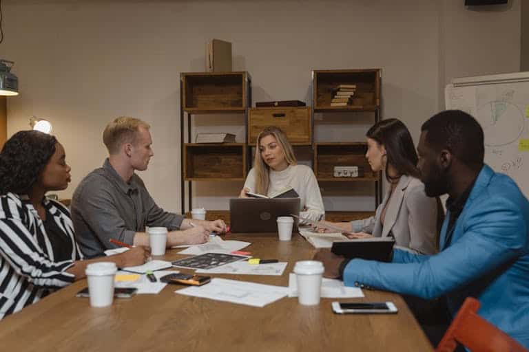 Group of People Having a Meeting