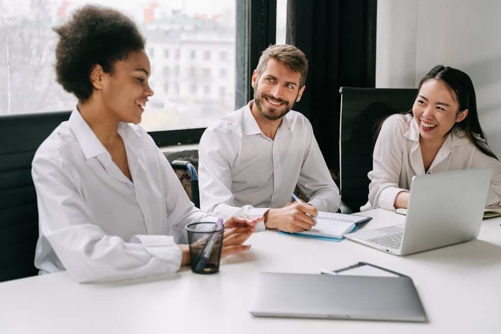 Man and Women Having a Meeting at the Office